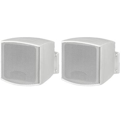 Monacor EUL-26/WS PA-wandluidspreker, Wandluidspreker 10 W Lux-wit 1 paar