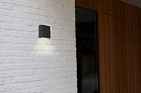 Kleine donkergrijze LED gevelverlichting helder wit 4000k Lutec Gemini XF - thumbnail