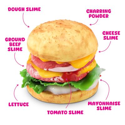 Slime Mart klein mandje burger