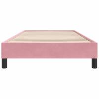Boxspring zonder matras fluweel roze 100x210 cm - thumbnail