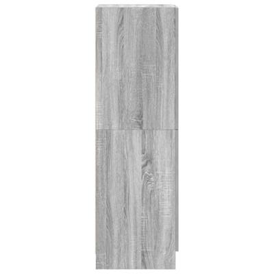 Keukenkast 38x41,5x131,5 cm bewerkt hout grijs sonoma eiken