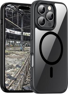 JT Berlin BackCase Pankow Hybrid Backcover Apple iPhone 16 Pro Zwart, Transparant MagSafe compatible JT Berlin BackCase Pankow Hybrid Backcover Apple iPhone 16 Pro Zwart, Transparant MagSafe compatible