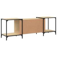 Tv-meubel 153x37x50 cm bewerkt hout sonoma eikenkleurig - thumbnail