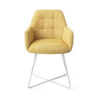 Jesper Home Noto eetkamerstoel Bumble Bee cross white - thumbnail