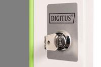 Digitus DN-19 D-09-U 19 inch Doorkijkdeur voor patchkast 9 HE Grijs - thumbnail