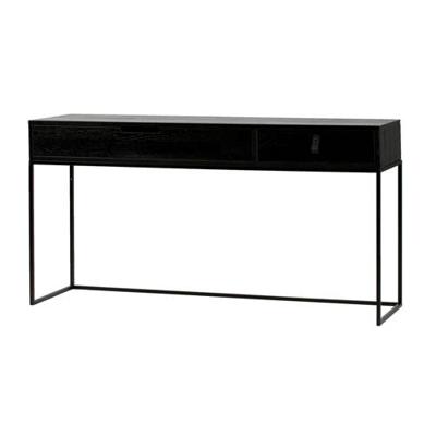 WOOOD Sidetable 'Silas' 140cm, kleur Zwart