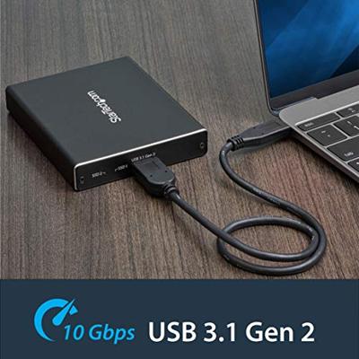 StarTech.com Dubbele sleuf schijfbehuizing voor M.2 NGFF SATA SSDs USB 3.1 (10Gbps) RAID