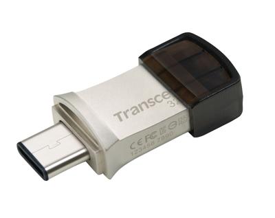 Transcend JetFlash® 890 USB-stick smartphone/tablet Zilver 32 GB USB-A 3.2 Gen 2, USB-C