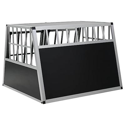 Hondenbench met dubbele deur 94x88x69 cm - thumbnail