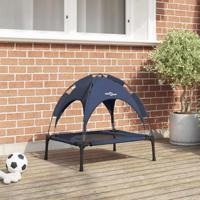 VidaXL Hondenbed marineblauw 62 x 48 x 61 cm staal - thumbnail