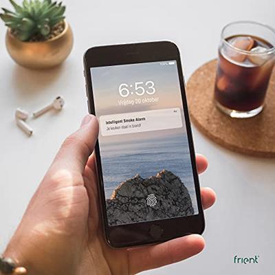 Frient Intelligent Smoke Alarm melder (Wit, Zigbee 3.0)