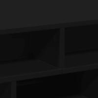 Salontafel 70x70x29 cm bewerkt hout zwart - thumbnail