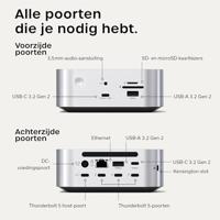 Satechi Thunderbolt 5 cubedock SSD docking station - Silver - thumbnail