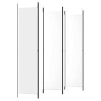 Kamerscherm met 6 panelen 300x220 cm stof wit - thumbnail