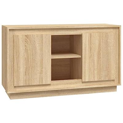 Dressoir 102x35x60 cm bewerkt hout sonoma eikenkleurig