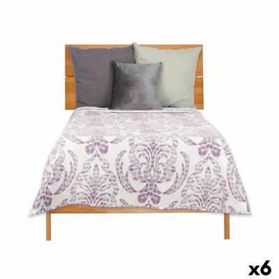 Omkeerbare sprei Gift Decor 3523 3523 Wit Paars 240 x 260 cm 260 x 0,3 x 240 cm (6 Stuks)