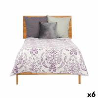 Omkeerbare sprei 240 x 260 cm Wit Paars (6 Stuks) - thumbnail