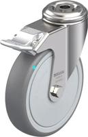 Blickle LKRXA-TPA 126KFD-FI (LKRXA-TPA 126KD-FI-FK) Zwenkwiel met rem Wieldiameter: 125 mm Draagvermogen (max.): 120 kg 1 stuk(s) - thumbnail