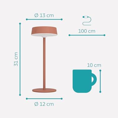 Eglo Strakke tafellampSimeri hybride rood - 75879