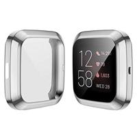 Fitbit Versa 2 Soft TPU case (volledig beschermd) - Zilver - thumbnail