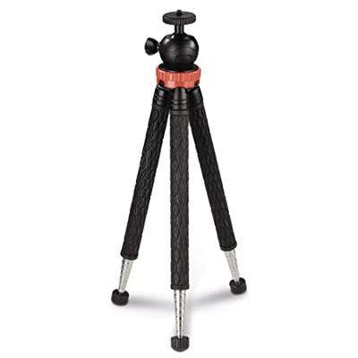 Hama Tripod 1/4 inch Werkhoogte: 23 - 105 cm Zwart, Zilver, Rood Voor smartphones en GoPro Hama Tripod 1/4 inch Werkhoogte: 23 - 105 cm Zwart, Zilver, Rood Voor smartphones en GoPro