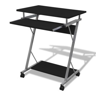 Studenten computerbureau 60 x 40 x 74 cm (zwart)