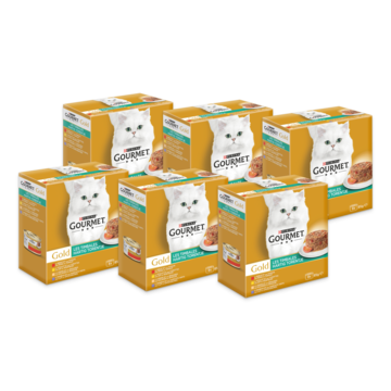 Gourmet Gold Hartig Torentje kattenvoer 1 verpakking (48 x 85 g) Gourmet Gold Hartig Torentje kattenvoer 1 verpakking (48 x 85 g)