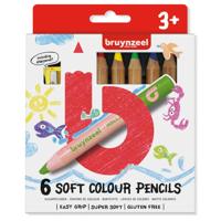 Bruynzeel kids zachte kleurpotloden, 6st. - thumbnail