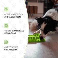 Eat Slow Live Longer Lick Mat Dimensions Rectangle Green - thumbnail