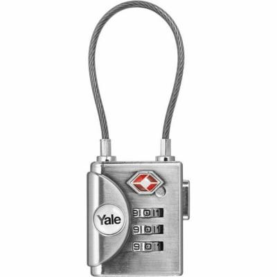 YALE TSA kabelslot met combinatiecode - Programmeerbaar 3 cijfers - voor koffer en bagage YALE TSA kabelslot met combinatiecode - Programmeerbaar 3 cijfers - voor koffer en bagage