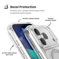 Speck Presidio Perfect Clear voor iPhone 17 Pro Case, MagSafe-compatibel, dun beschermhoes, helder/helder/zilver - thumbnail