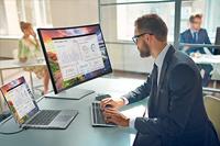 Dell KM7321W Azerty FR RF & BT Draadloos Desktopset - Grijs, Titanium - thumbnail