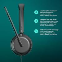 EPOS IMPACT 860T ANC Headset Bedraad Hoofdband Kantoor/callcenter USB Type-C Zwart - thumbnail