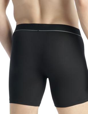 Adidas Boxershorts Micro flex lang 3-pack zwart