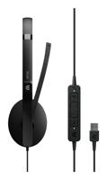 EPOS EPOS ADAPT 160T USB II - Headset - On-Ear - kabelgebunden On Ear headset Kabel Stereo Zwart Noise Cancelling Volumeregeling, Microfoon uitschakelbaar - thumbnail