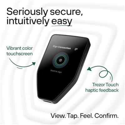 Trezor Safe 5 Hardware wallet SLATS5VOB1100 USB-C, Micro-SD