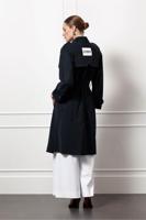 Laurine bonded trenchcoat - dark blue - 12478 - thumbnail