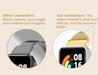 Stalen schakelband - Rosé goud - Xiaomi Smart band 7 Pro - thumbnail