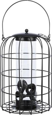 Trixie voerdispenser met gaasbescherming zwart