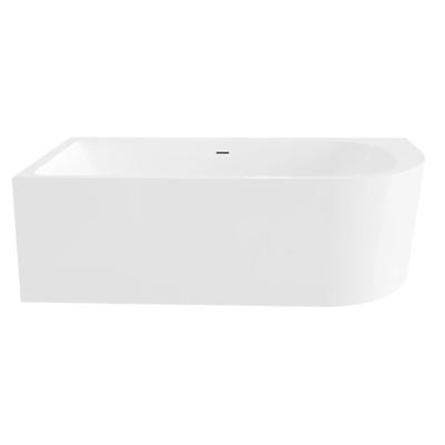 Ligbad Best Design Living Half Vrijstaand 180x80 Links Mat Wit