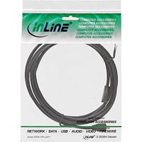 InLine 32730P Micro-USB verlenging, USB 2.0 Micro-B stekker naar bus, zwart, vergulde contacten, 3 m - thumbnail