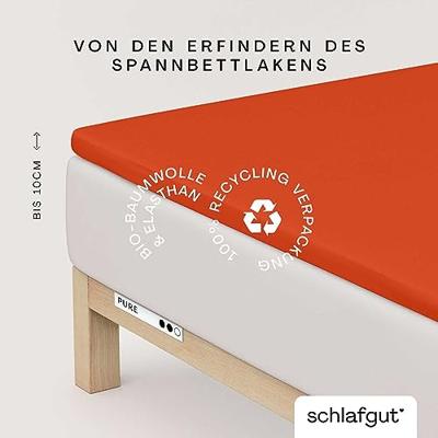 Schlafgut Schlafgut Pure Jersey Topper Hoeslaken M - 120x200 - 130x220 269 Red Mid - thumbnail