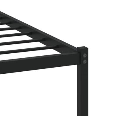 Bedframe met hoofdbord zonder matras bruin eiken 100x190 cm