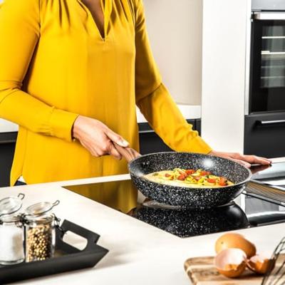 Westinghouse Pannenset Marble Wood - koekenpannen ø 28 & 30 cm + steelpan ø 18 cm - inductie en alle andere warmtebronnen