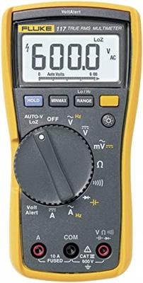 Fluke 117 Multimeter Kalibratie (ISO) Digitaal CAT III 600 V Weergave (counts): 6000
