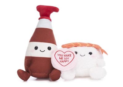 Love Hearts Sojasaus en sushi knuffel - You make me soy happy