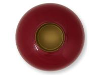 Pip Studio Metalen Vaas Donkerrood 32cm - thumbnail