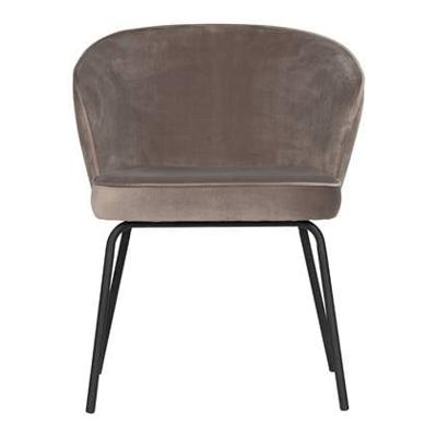 WOOOD Eetkamerstoel 'Admit' Velvet, kleur khaki