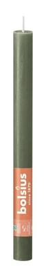 Bolsius huishoudkaars rustiek 27 cm fresh olijf