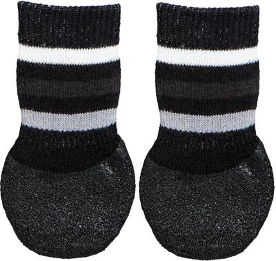Trixie hondensokken anti-slip met rubberlaag rondom zwart Trixie hondensokken anti-slip met rubberlaag rondom zwart